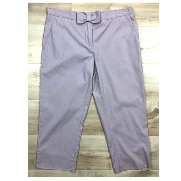 Moschino Cheap And Chic Womens Pants Cropped Bow L - Picture 1 of 11